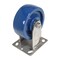 Vestil Solid Polyurethane Rigid Caster 5 In. Diameter x 2 In. Width 1000 Lb. Capacity Dark Blue CST-F-SS-5X2SP-R - alternate 5